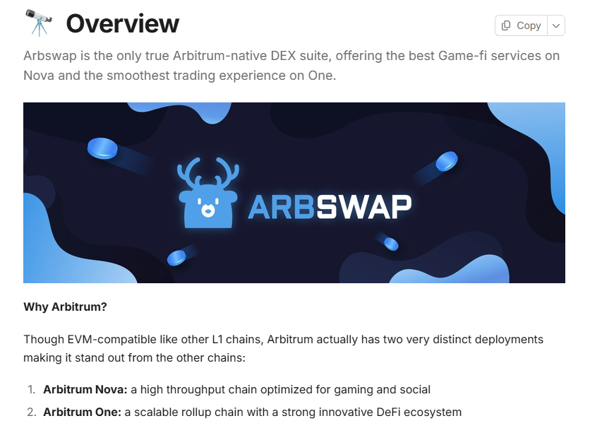 Arbswap Analytics