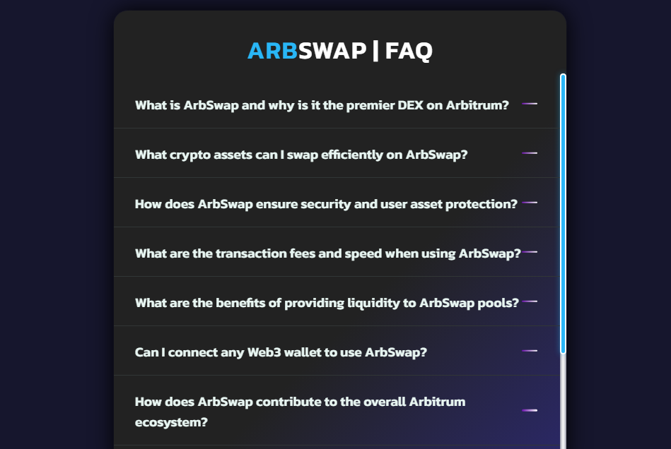 Arbswap UI